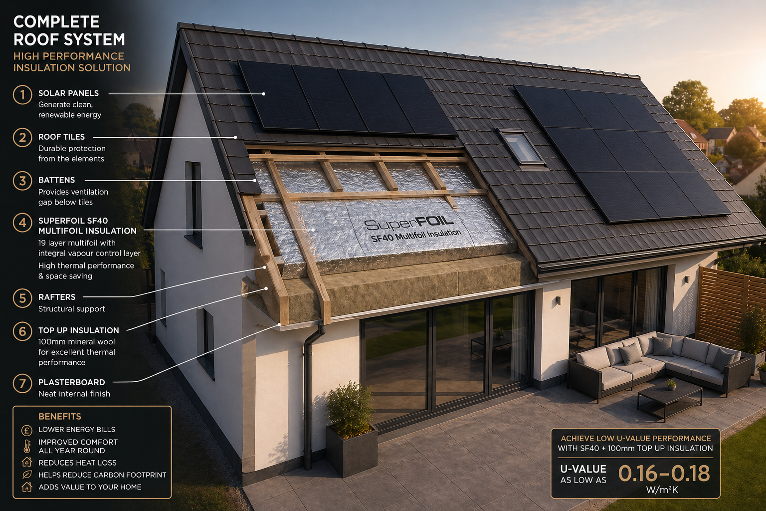 Complete Roof System — High Performance Insulation Solution